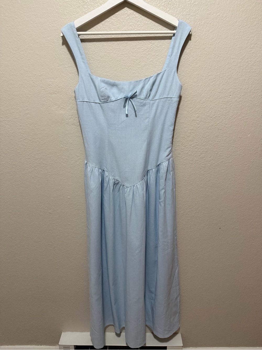 NWT Peppermayo Suzie Midi Linen Cotton Dress Size 4 Cottagecore Coquette